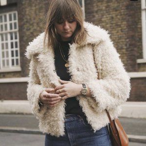 Rouje Serge Faux Fur Jacket 42 (size 10)